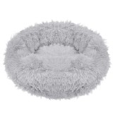 Pat Sersimo pentru caini si pisici, cu husa detasabila, gri, diametru 100cm Household NewTrend