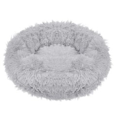 Pat Sersimo pentru caini si pisici, cu husa detasabila, gri, diametru 100cm Household NewTrend