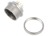 Conector M16 soclu mamă THT PIN 12 3A 32V drept IP40 - Conector M16 soclu mamă THT PIN 12 3A 32V drept IP40