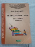Ghid dr pregatire pentru trza cu subiect unic clasa a8a semestrul 1