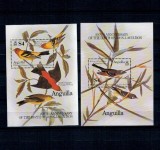 Anguilla 1985 - Păsări, Audubon, colite neuzate