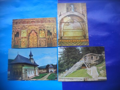 HOPCT LOT 2886 MANASTIREA PUTNA -JUD SUCEAVA-4 CARTI POSTALE-CIRCULATE foto