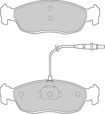 Placute frana fata Peugeot 106 1 (1a, 1c), 08.1991-04.1996, marca SRLine S70-0322 foto