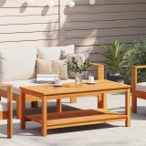 Masuta cafea Vidaxl, lemn masiv pin, 110x55x45 cm, maro, dreptunghiulara, living, greutate 11.2 kg