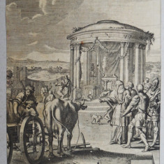 "Vitelul de aur" gravura veche 1672