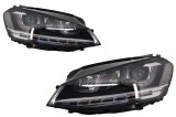 Faruri 3D LED VW Golf VII (2012-2017) R-Line LED Semnalizare Dinamica Performance AutoTuning, KITT