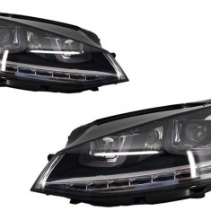 Faruri 3D LED VW Golf VII (2012-2017) R-Line LED Semnalizare Dinamica Performance AutoTuning