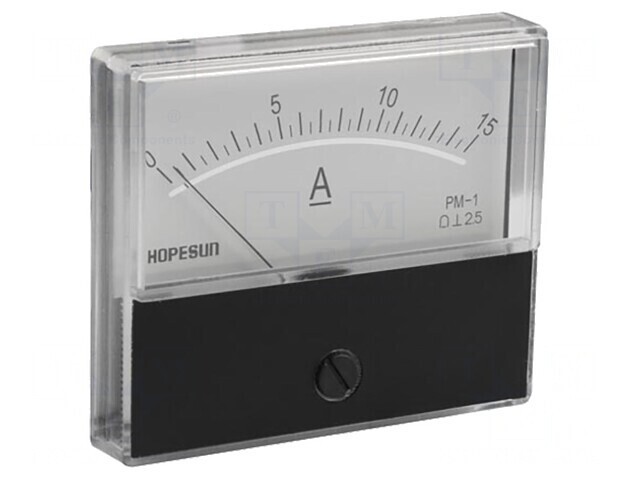 Ampermetru Panou DC 0-15A 70x60mm AIM7015A