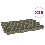 Cumpara ieftin Grilaje de gazon, 16 buc., verde, 60 x 40 x 3 cm, plastic