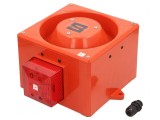 Semnalizator luminos și acustic 230VAC cu sirenă și lumină flash