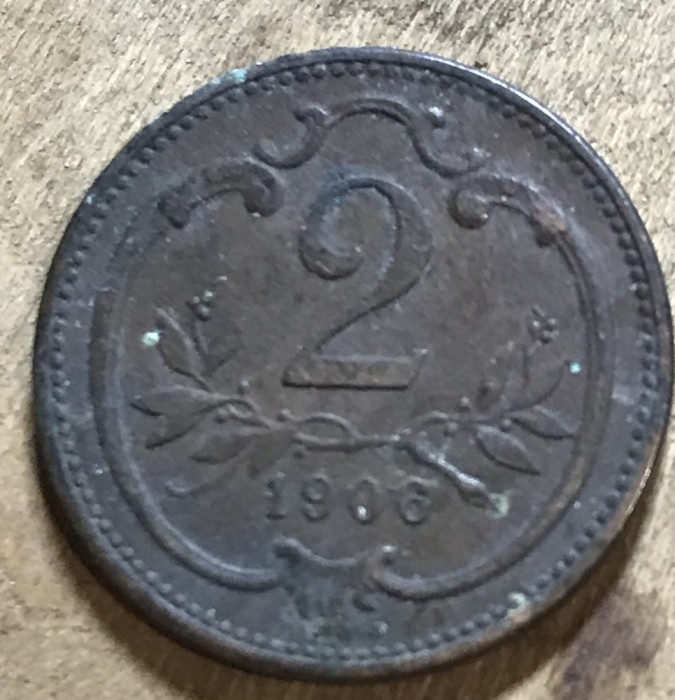 MNDSTR AUT21 Austro-Ungaria 2 hellar 1906