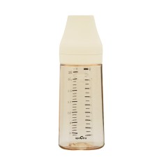 Biberon anticolici premium cu tetina S, galben (260 ml) PlayLearn Toys