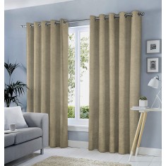 Draperie tip tesatura in cu inele albe, Madison, 150x215 cm, densitate 700 g/ml, Itala, 1 buc