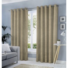 Draperie tip tesatura in cu inele albe, Madison, 150x260 cm, densitate 700 g/ml, Itala, 1 buc