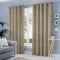 Draperie tip tesatura in cu inele negre, Madison, 150x265 cm, densitate 700 g/ml, Itala, 1 buc