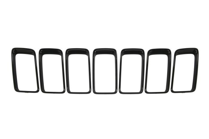 Cadru radiator Jeep Grand Cherokee (Wk2), 04.2013-10.2016, 7 piese; negru; complet, Aftermarket