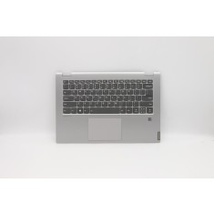 Carcasa superioara cu tastatura palmrest Laptop, Lenovo, IdeaPad C340-14IWL Type 81N4, 81RL, 5CB0U42110, AM2GA000810, cu slot fingerprint, iluminata,