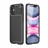 Husa pentru iPhone 12 / 12 Pro, Techsuit CarbonFiber, Black