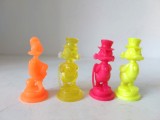 Lot 4 figurine Donald, vintage, anii 90, de la inghetata Nestle, plastic, 6.5cm inaltime, personaje Disney