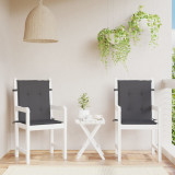 Perne scaun cu spatar mic, 2 buc., antracit, textil oxford GartenMobel Dekor, vidaXL