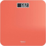 Cantar de baie TEFAL Premiss PP1803V0, capacitate 160 kg, pornire/oprire automata, platforma sticla securizata, portocaliu