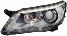 Far VW TIGUAN (5N), 09.2007-04.2011, HELLA, fata, partea stanga, xenon; cu sistem iluminat in curba;tip bec D1S+H7+PY21W+W5W; electric; fara bec desc