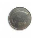IRLANDA 10 Pence 1974 _ moneda cupru nichel _ km # 23, Europa, Cupru-Nichel