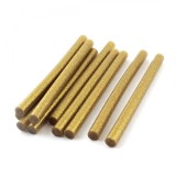 Pachet Set 1kg batoane silicon auriu cu sclipici 7mm 20cm 125buc