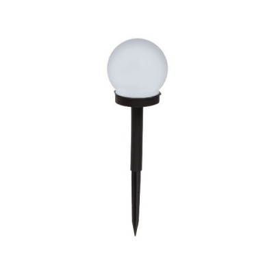 Lampa solara LED, Sferica, Tip Glob Flippy, Diametru 10 cm, Alb cald foto