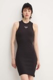 Tommy Jeans rochie culoarea negru, mini, mulată, DW0DW18658