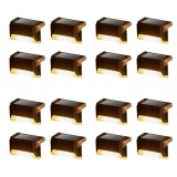 Set 16 lampi solare cu senzor de lumina pentru gard, scari sau balustrada. negru
