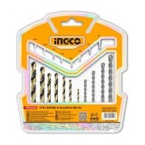 Burghie Metal Beton si Bits Set 19buc INGCO AKSDB1901