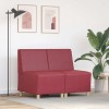 VidaXL Unitate Sofa Modulară Fără Brațe 2 pcs bordo 55 x 74 x 82 cm 3399771