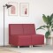 vidaXL Unitate Sofa Modulară Fără Brațe 2 pcs bordo 55 x 74 x 82 cm 3399771