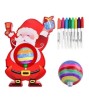Jucarie interactiva in forma de Mos Craciun pentru DECOARAT GLOBURI DE CRACIUN, Altele, Unisex, Plastic, Oem