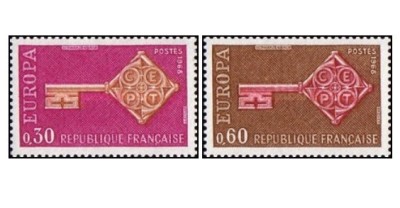 Franta 1968 - Europa, serie neuzata foto