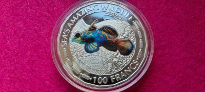 BURUNDI 100 FRANCS REPLICA PESTE foto