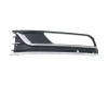 Grila bara fata VW Passat (B7 (36)), 11.2010-2015, Stanga, 3AA854661B9B9, 95D127-5 cu locas pentru proiectoare, 3 insertii crom, grunduit langa proie