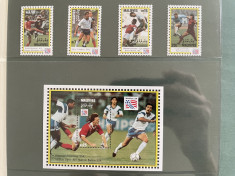Maldive - serie timbre fotbal campionatul mondial 1994 SUA nestampilate MNH foto