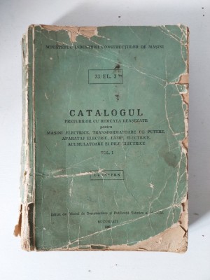 Catalogul preturilor cu ridicata reasezate pt masini electrice, trans ... 1965 foto