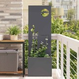 Cumpara ieftin Ghiveci de Grădină cu Panou Decorativ Antracit 50 x 140 cm