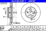 ATE 24.0125-0187.1 Disc frana