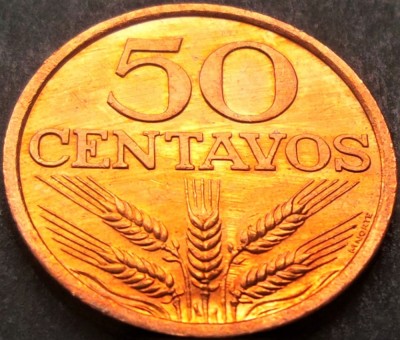 Moneda 50 CENTAVOS - PORTUGALIA, anul 1979 *cod 631 B = A.UNC foto