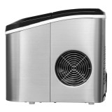 Mașină de gheață, aparat de făcut gheață - VEVOR HZB-15SA, mașină compactă de blat pentru cuburi de gheață (15 kg / 24 h)
