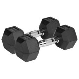 Gantere Dumbbell Hex Fonta Cauciucata 2X6Kg Rebel Activ, Oem