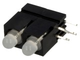 LED 3mm dublu roșu/verde 20mA 60&deg; MENTOR 2814.2832