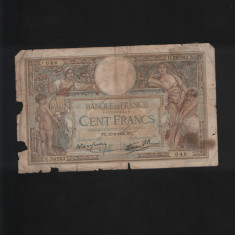 Franta 100 franci francs 1938 seria58263 uzata