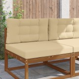 vidaXL Perna pentru canapea de exterior 2 pcs Bej Poliester 900849