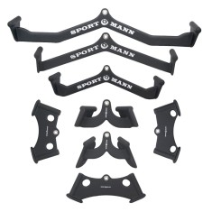 Set accesorii helcometru Sportmann, 8 piese pentru fitness si forta