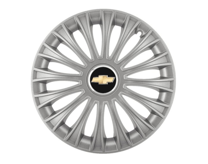 Set 4 capace roti pentru Chevrolet, model Dino Gray, R15